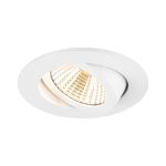 SLV New Tria 68 Spot Aluminium Weiß 8.3W 750lm 38D - 930 Warmweiß | Ausschnitt 68mm -  Höchste Farbwiedergabe - Dimmbar 
