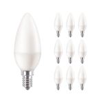 Mehrfachpackung 10x Philips Corepro LED Kerze E14 Matt 7W 806lm – 827 Extra Warmweiß – Ersatz für 60W