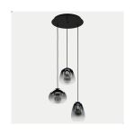 Eglo Pendelleuchte Aguilares Stahl Schwarz | IP20 - Geeignet für 3x E27 